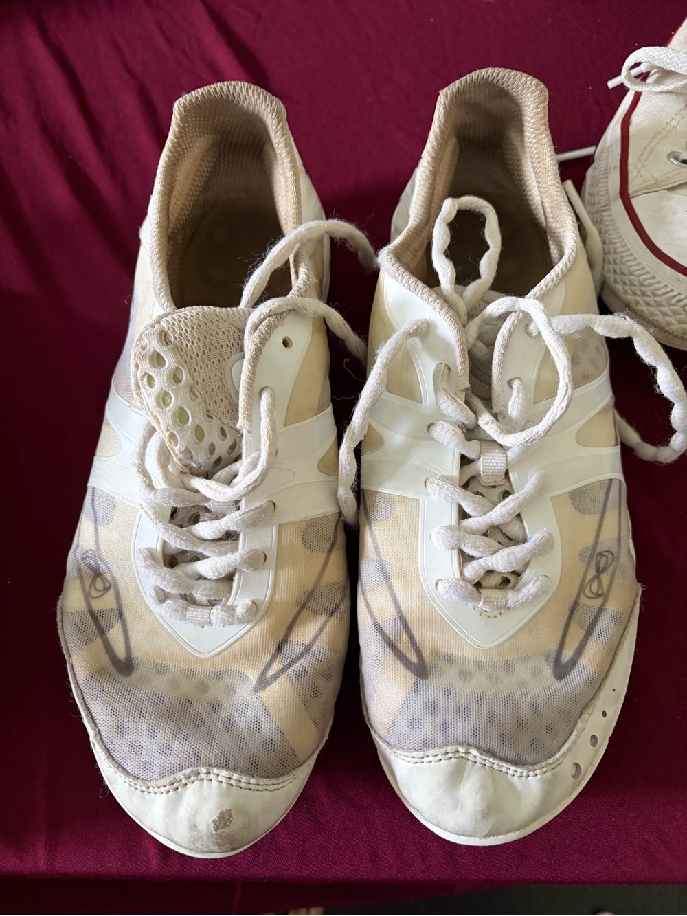 Women’s Athletic Sneakers in Off-White Infinity cheer shoes